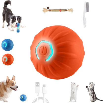 Smart Interactive Dog Toy, Wicked Ball AIR, Automatic Moving, Bouncing, and Rotating, E-TPU Material, IPX7 Waterproof Rating, Active Rolling Ball for Medium and Smalldogs