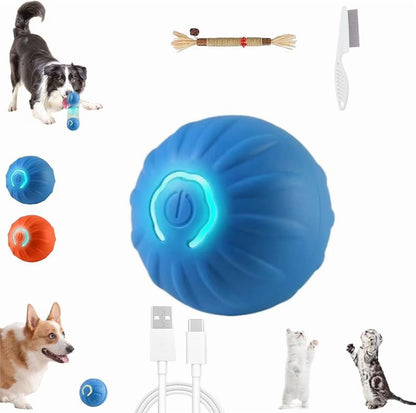 Smart Interactive Dog Toy, Wicked Ball AIR, Automatic Moving, Bouncing, and Rotating, E-TPU Material, IPX7 Waterproof Rating, Active Rolling Ball for Medium and Smalldogs